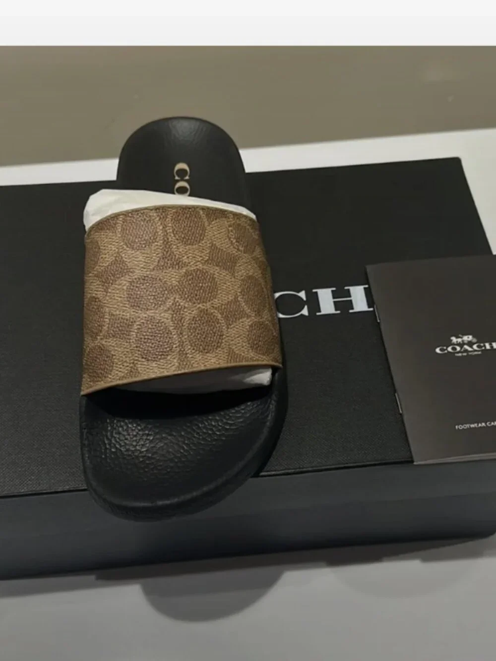 Coach Udele Sport Slide In Signature Canvas Size 8 New In Box